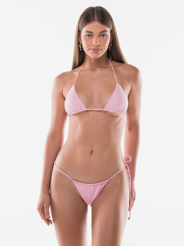 Acuarela Brand Kolmio Bikini 'Rio Triangle Bikini Set' värissä vaaleanpunainen: etupuoli