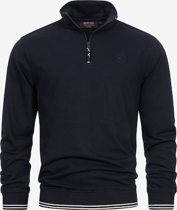 INDICODE JEANS Sweatshirt 'Nate' in Blau: Vorderseite