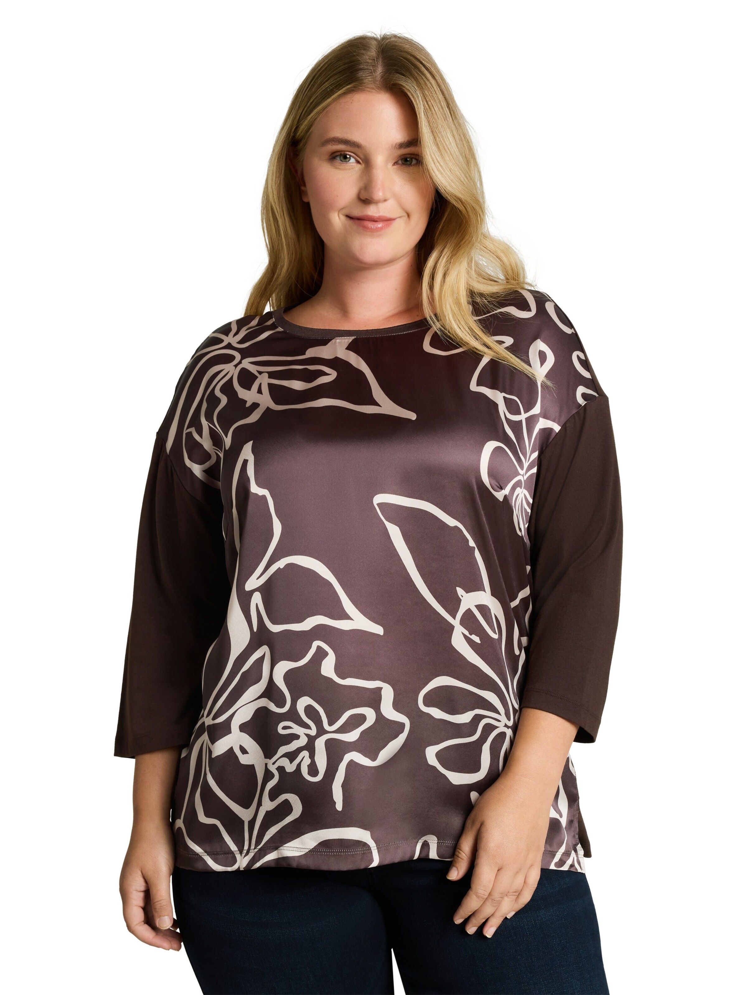 Tom Tailor Women + Majica | rjava barva: sprednja stran