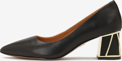 Kazar Pumps in gold / schwarz, Produktansicht