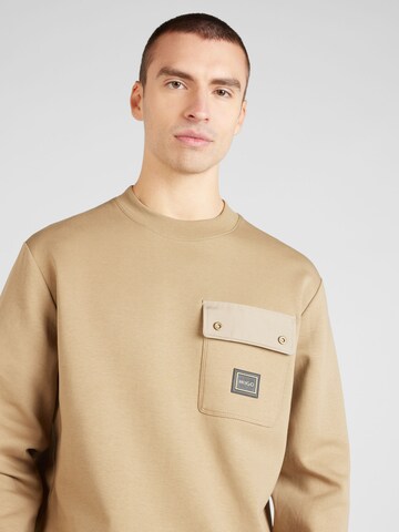 HUGO Sweatshirt 'Dhaluli' in Bruin