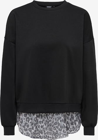 ONLYSweater majica 'ONLBROOKE' - crna boja: prednji dio