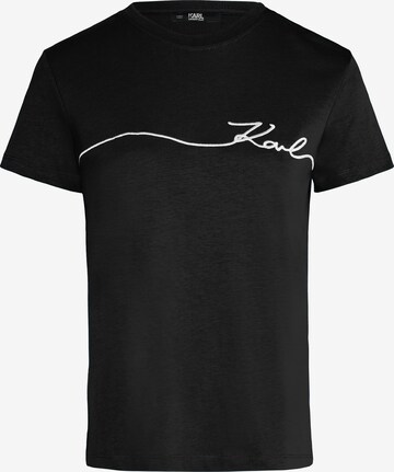 Karl Lagerfeld Тениска в черно: отпред