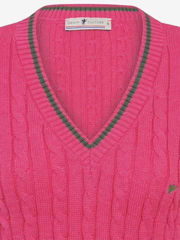 DENIM CULTURE Sweater 'Ludano2' in Pink