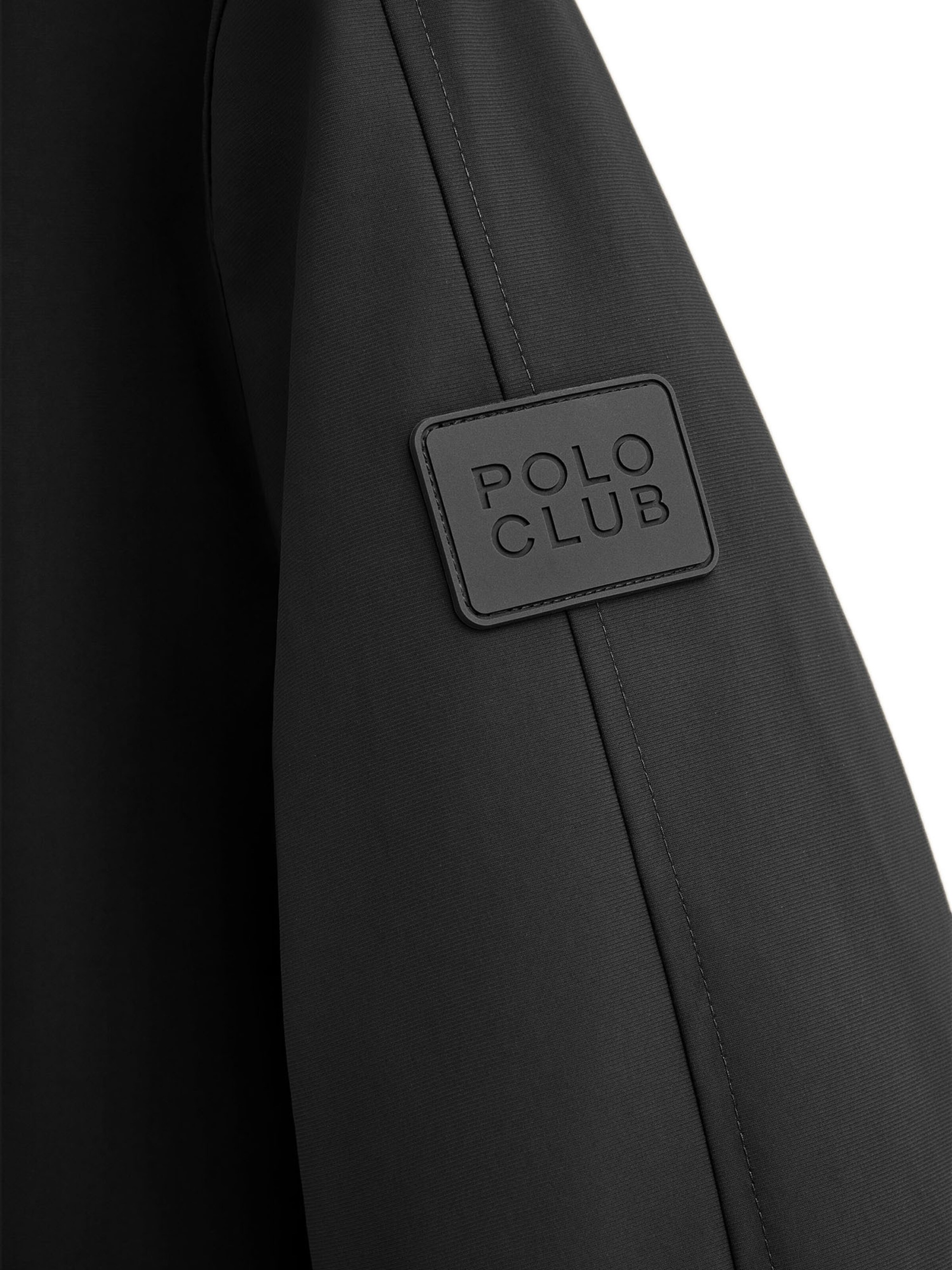 Polo Club Between-Seasons Coat in Black
