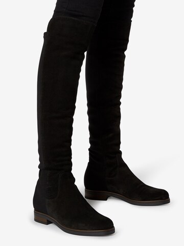 Dune LONDON Over the Knee Boots 'TROPIC' in Black