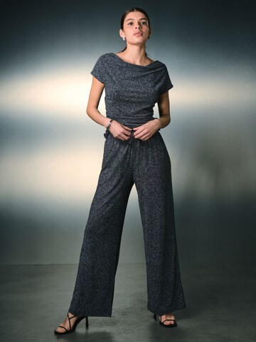 Wide Leg Pantalon Next en argent