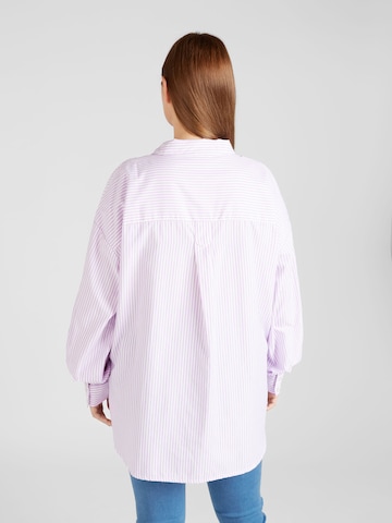 Camicia da donna 'POPPA' di Fransa Curve in lilla