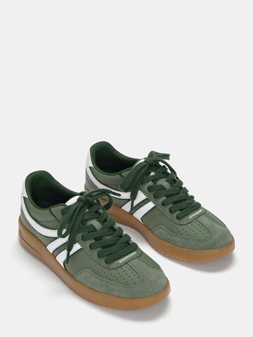 Baskets basses Pull&Bear en vert