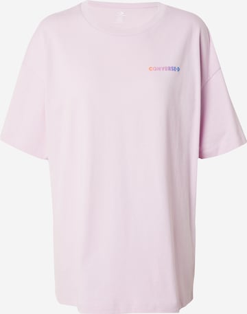 CONVERSE T-shirt 'MUSIC FESTIVAL' i lila: framsida