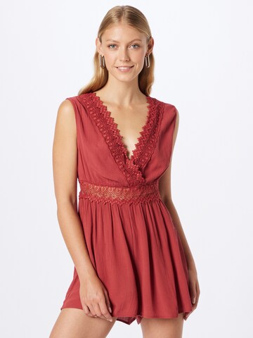 ABOUT YOU Jumpsuit 'Derya' in Rood: voorkant