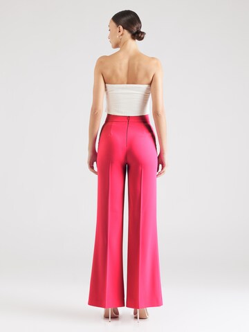 PINKO Wide leg Pantalon in Roze