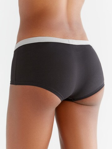Albero Natur Boyshorts 'Bio-Baumwoll-Boyshorts – 6er Pack' in Black