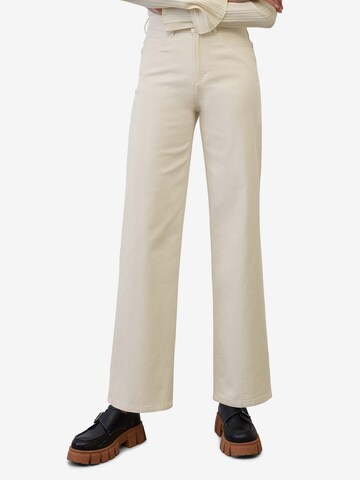 Wide leg Jeans 'Nelis' di Marc O'Polo in beige: frontale