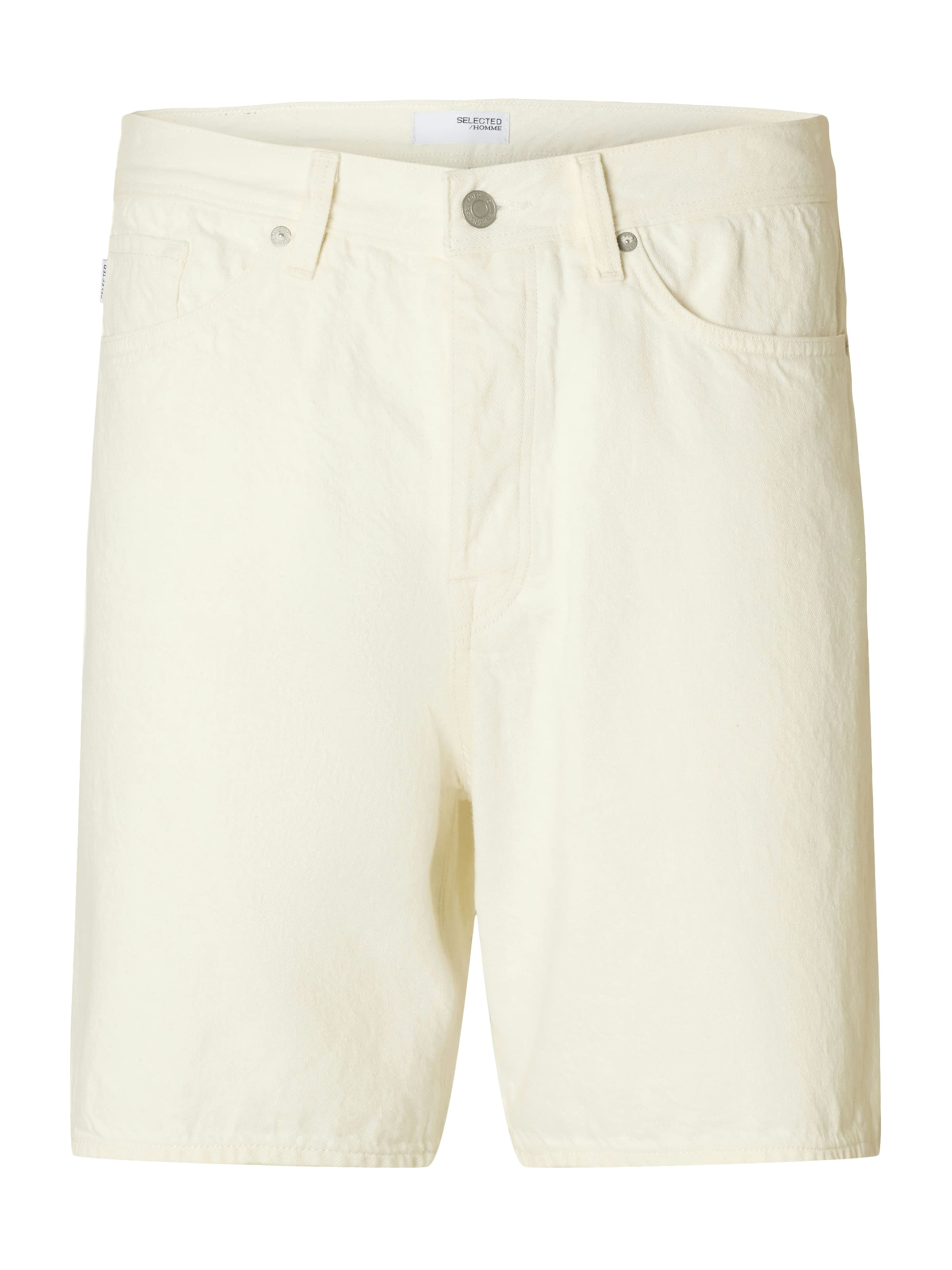 SELECTED regular Bukser 'SLHREG ALEX' i hvid: forside