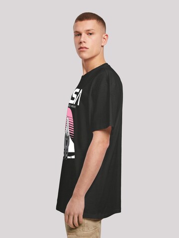 T-Shirt 'NASA Space Shuttle Sunset' F4NT4STIC en noir