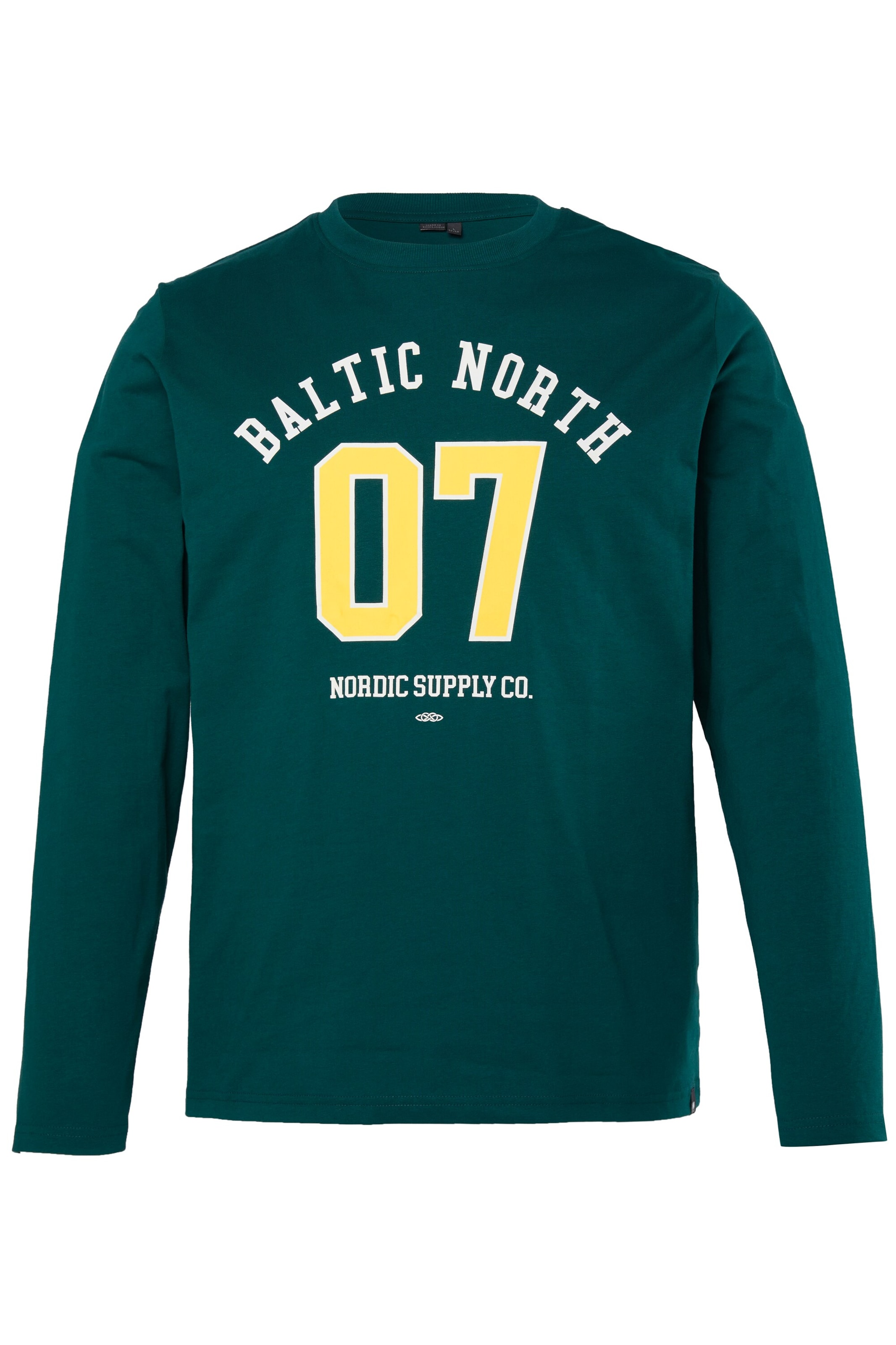 Men Plus Shirt in Groen: voorkant