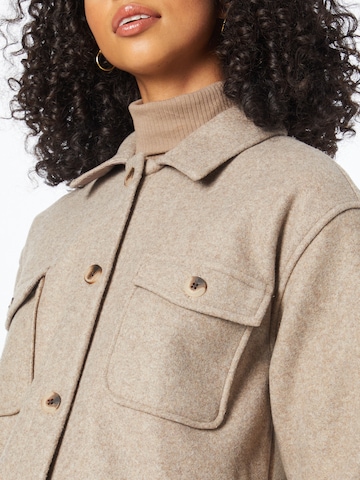 PIECES Between-Season Jacket 'Judy' in Brown