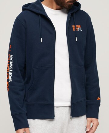 Superdry Zip-Up Hoodie in Blue