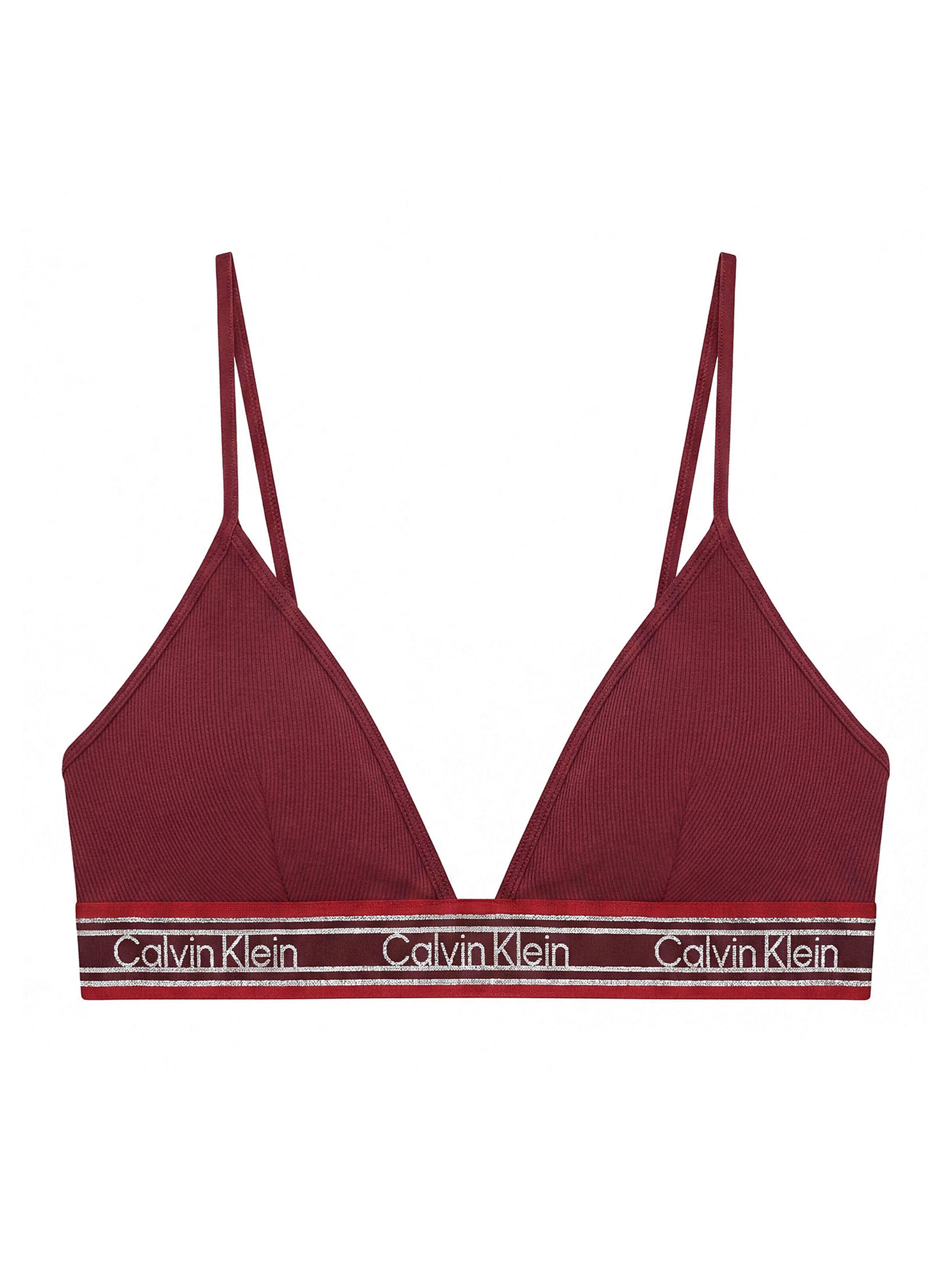 Triangle Soutien-gorge Calvin Klein en violet : devant