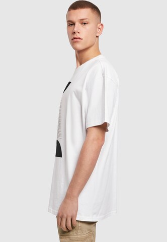 Merchcode Shirt 'Abstract Lines' in White