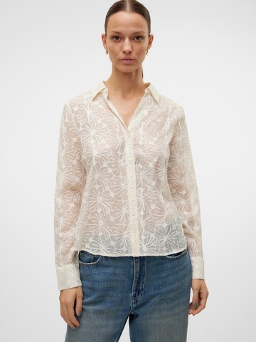 VERO MODA Blouse 'VMKane' in Beige: front