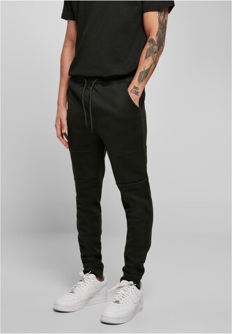 SOUTHPOLE Tapered Pants in Black: front