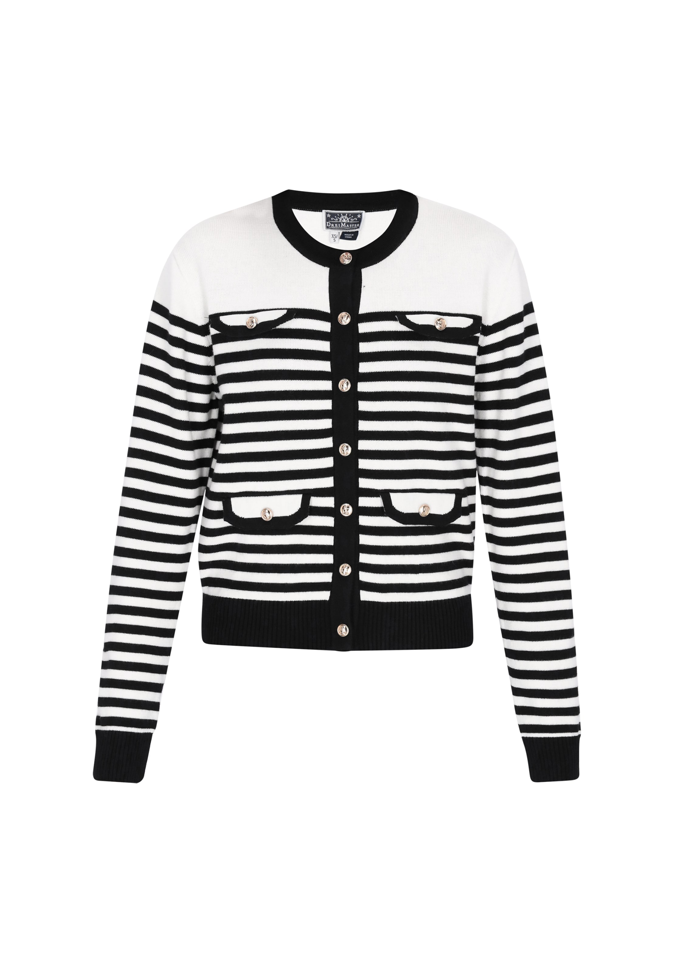 Cardigan DreiMaster Maritim en blanc : devant