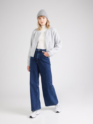ABOUT YOU Knit Cardigan 'Lacey' in Grey