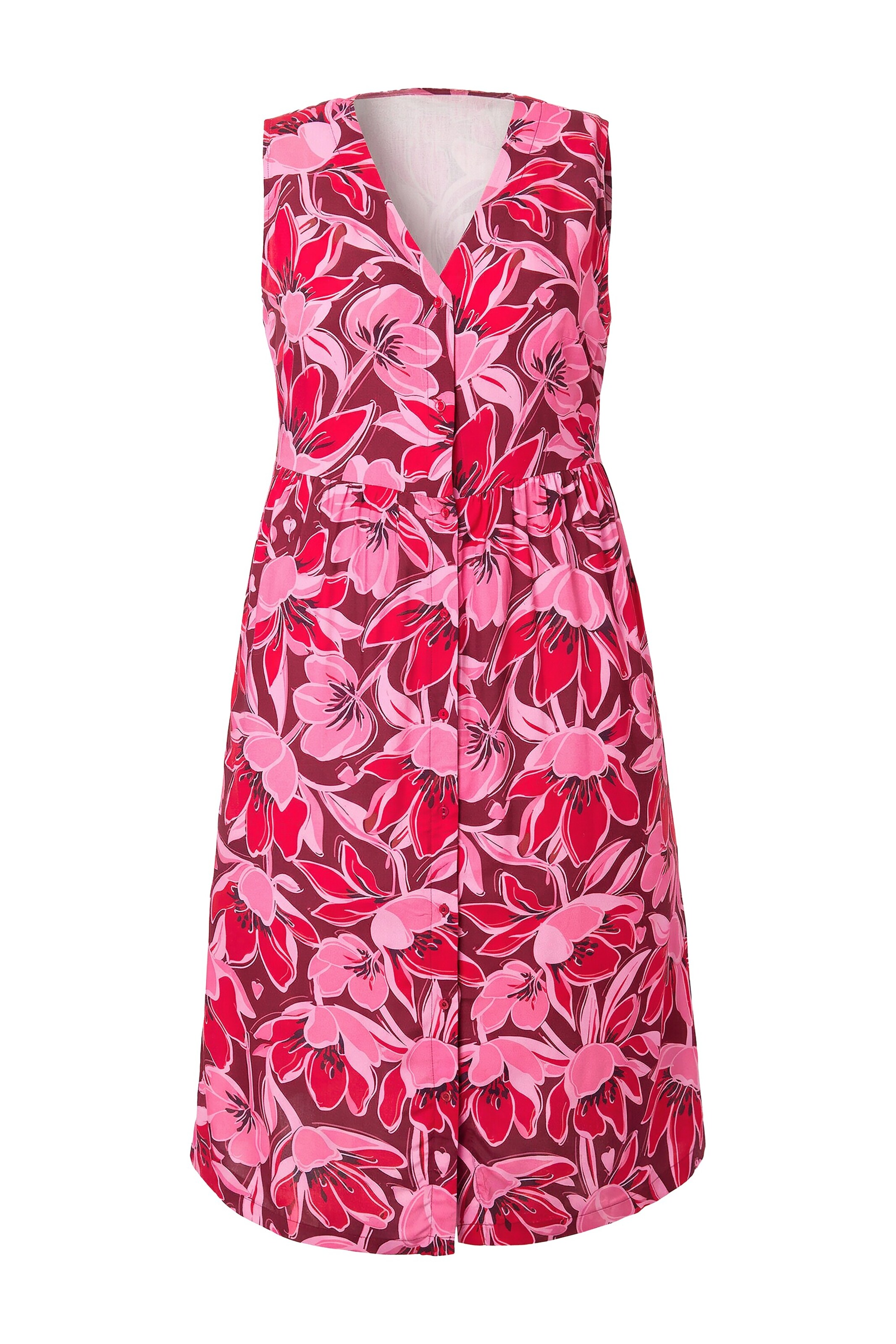 MIAMODA Dress in Red: front