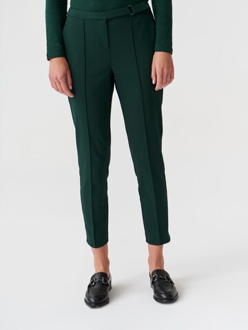 TATUUM - Slimfit Pantalón de pinzas 'JAKINA 1' en verde: frente