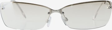 Bershka Sunglasses in Silver: front