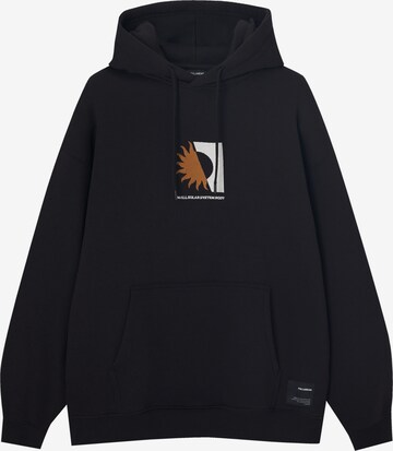 Pull&Bear Sweatshirt in Schwarz: predná strana