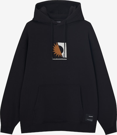 Pull&Bear Sweatshirt in braun / karamell / hellgrau / schwarz, Produktansicht