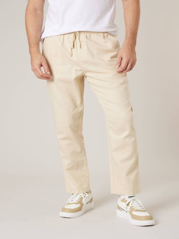 Loosefit Pantalon chino 'Glades' Deeluxe en beige : devant