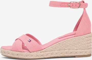 TOMMY HILFIGER Remmisandaalit värissä vaaleanpunainen: etupuoli