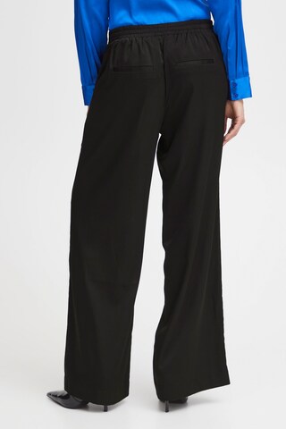 Wide leg Pantaloni 'Jimsa' di b.young in nero