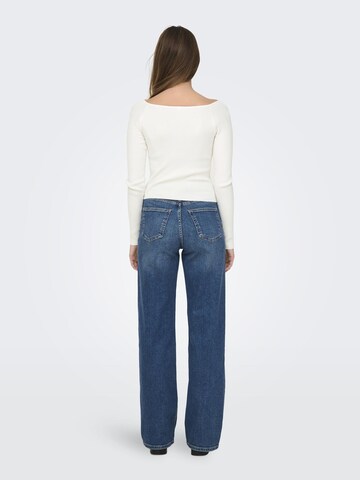Pull-over 'ONLANJELICA' ONLY en blanc