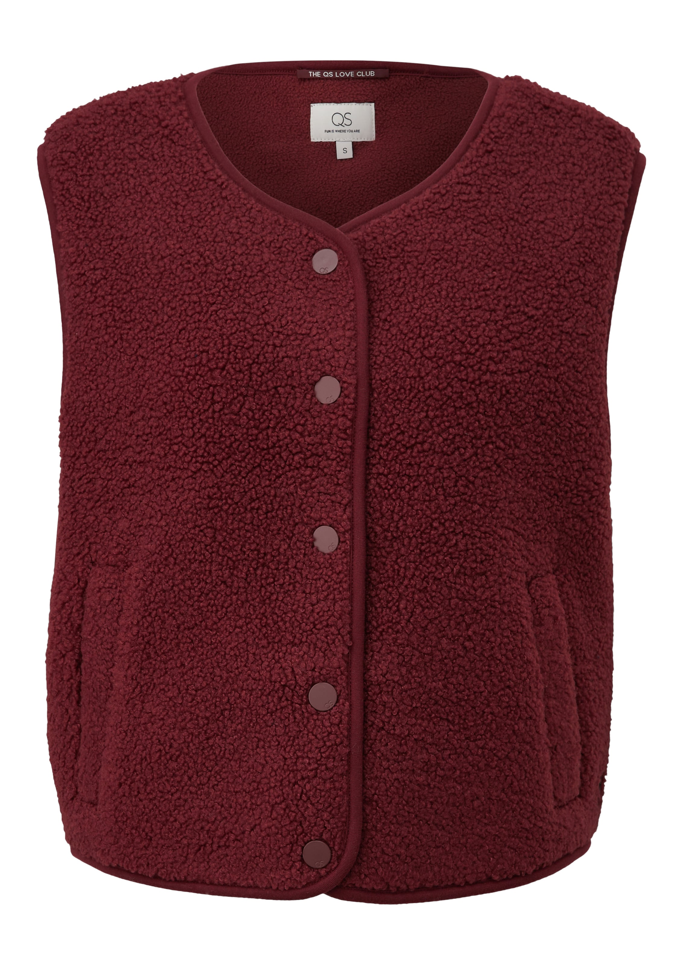 Gilet QS en rouge : devant