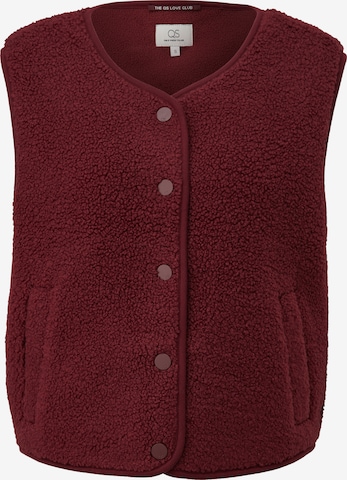 Gilet QS en rouge : devant