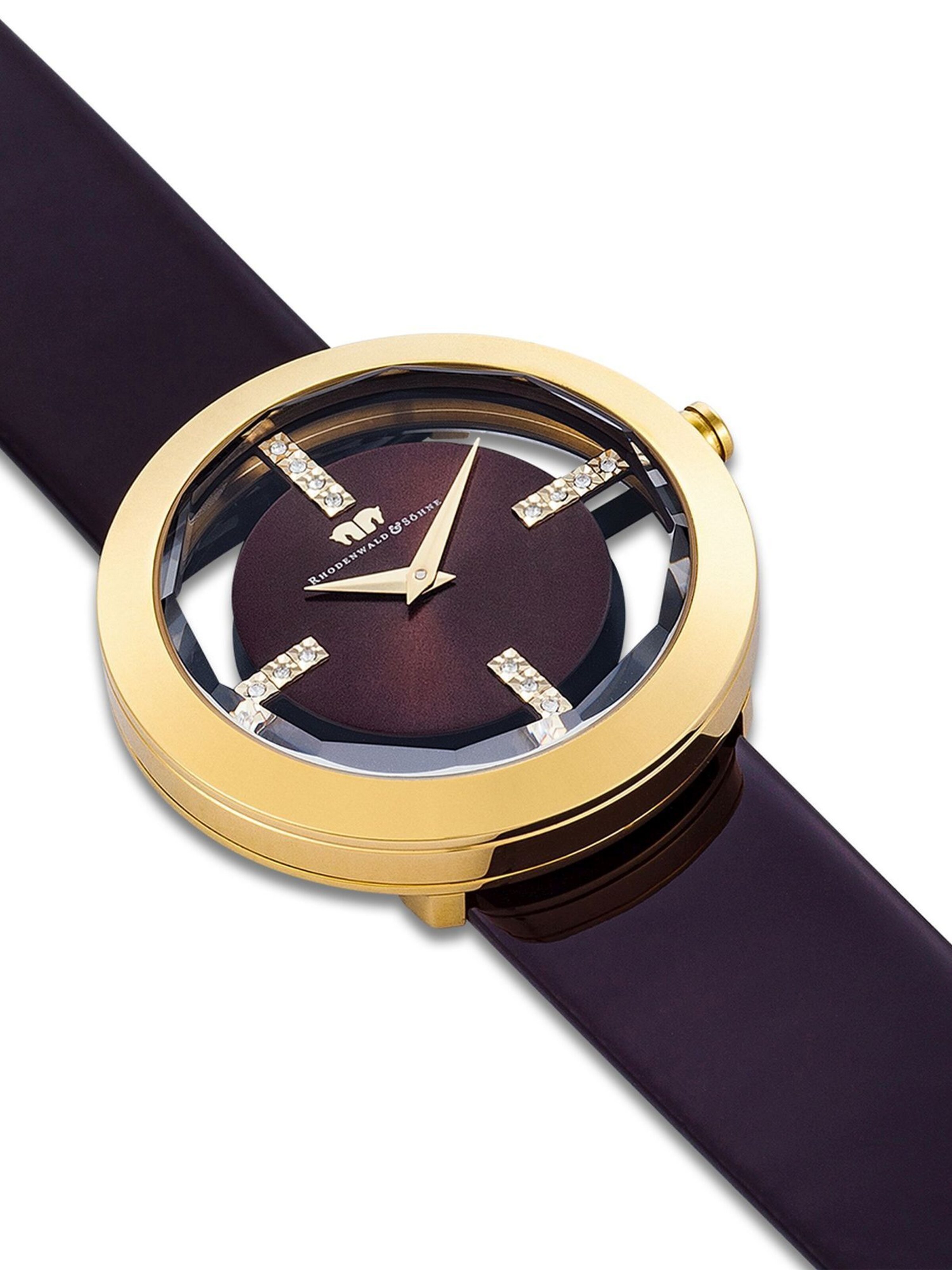 Rhodenwald & Söhne Analoog horloge 'Lucrezia' in Zwart