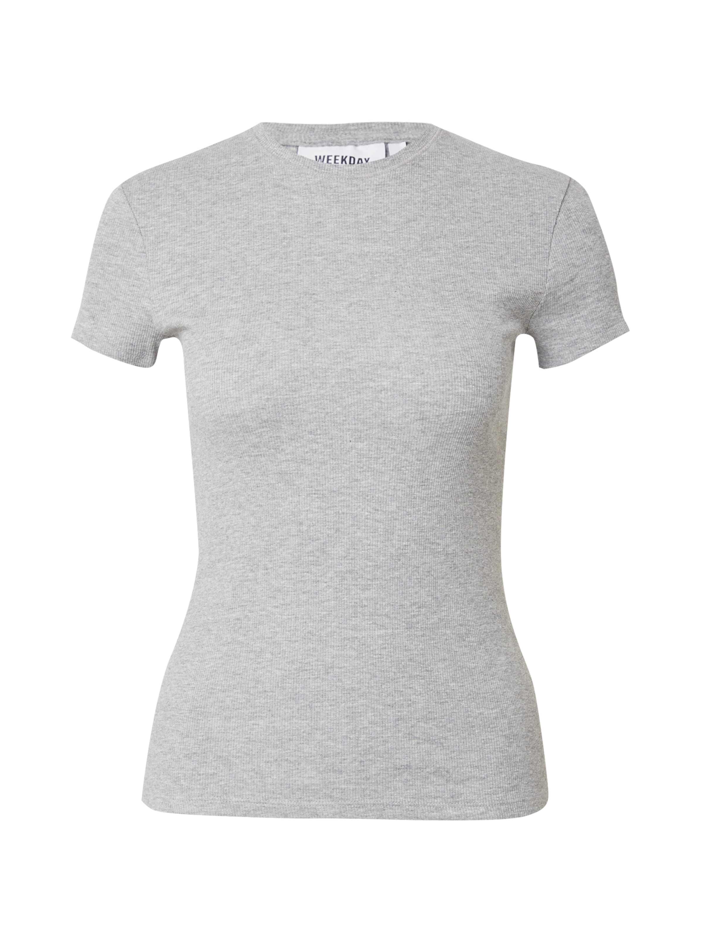 WEEKDAY Tričko – šedá: přední strana