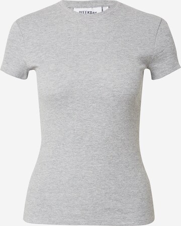 WEEKDAY T-Shirt in Grau: predná strana