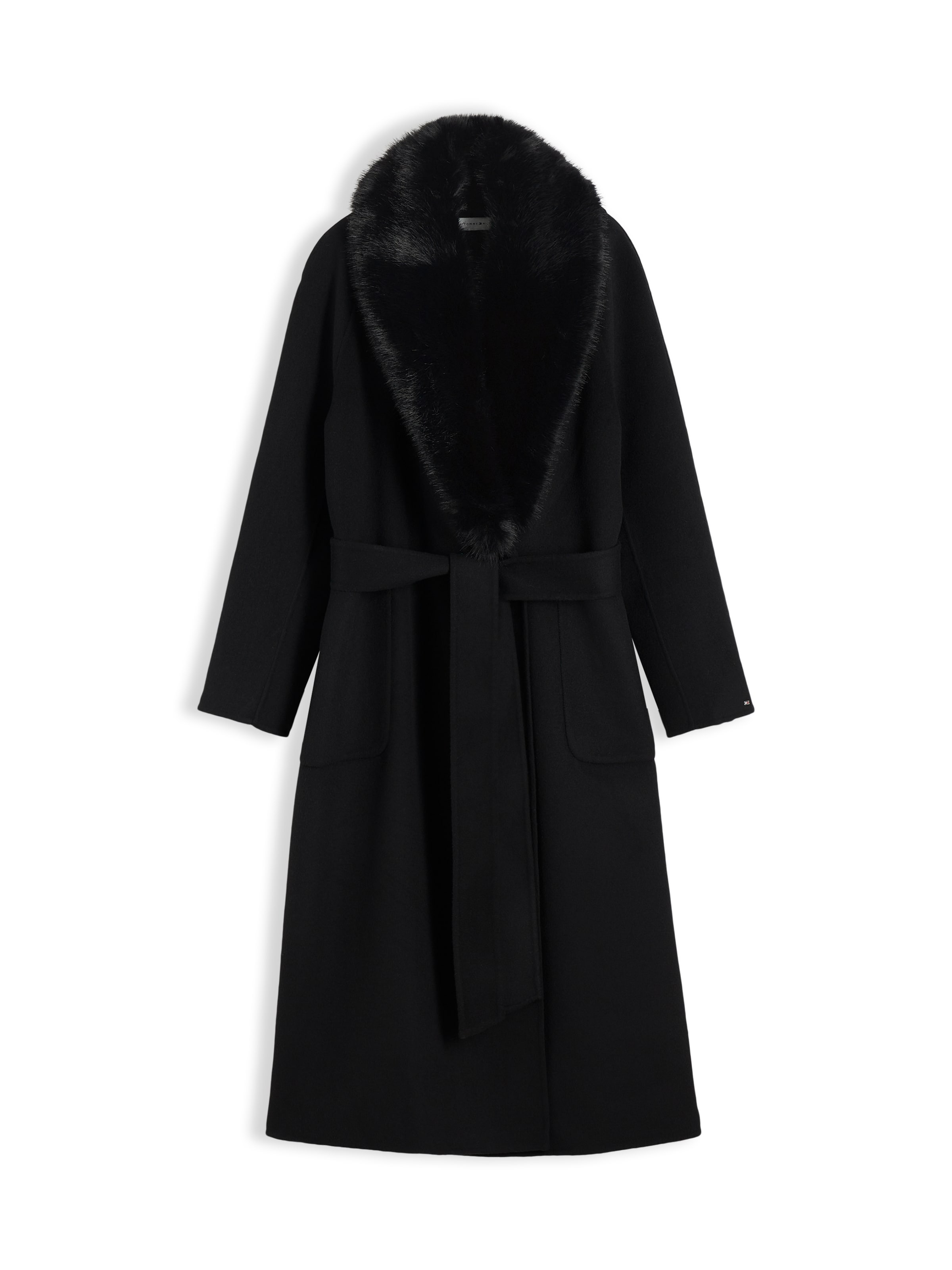 Cappotto di mezza stagione di TOMMY HILFIGER in nero: frontale