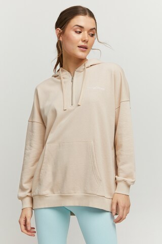 Sweat-shirt The Jogg Concept en beige : devant