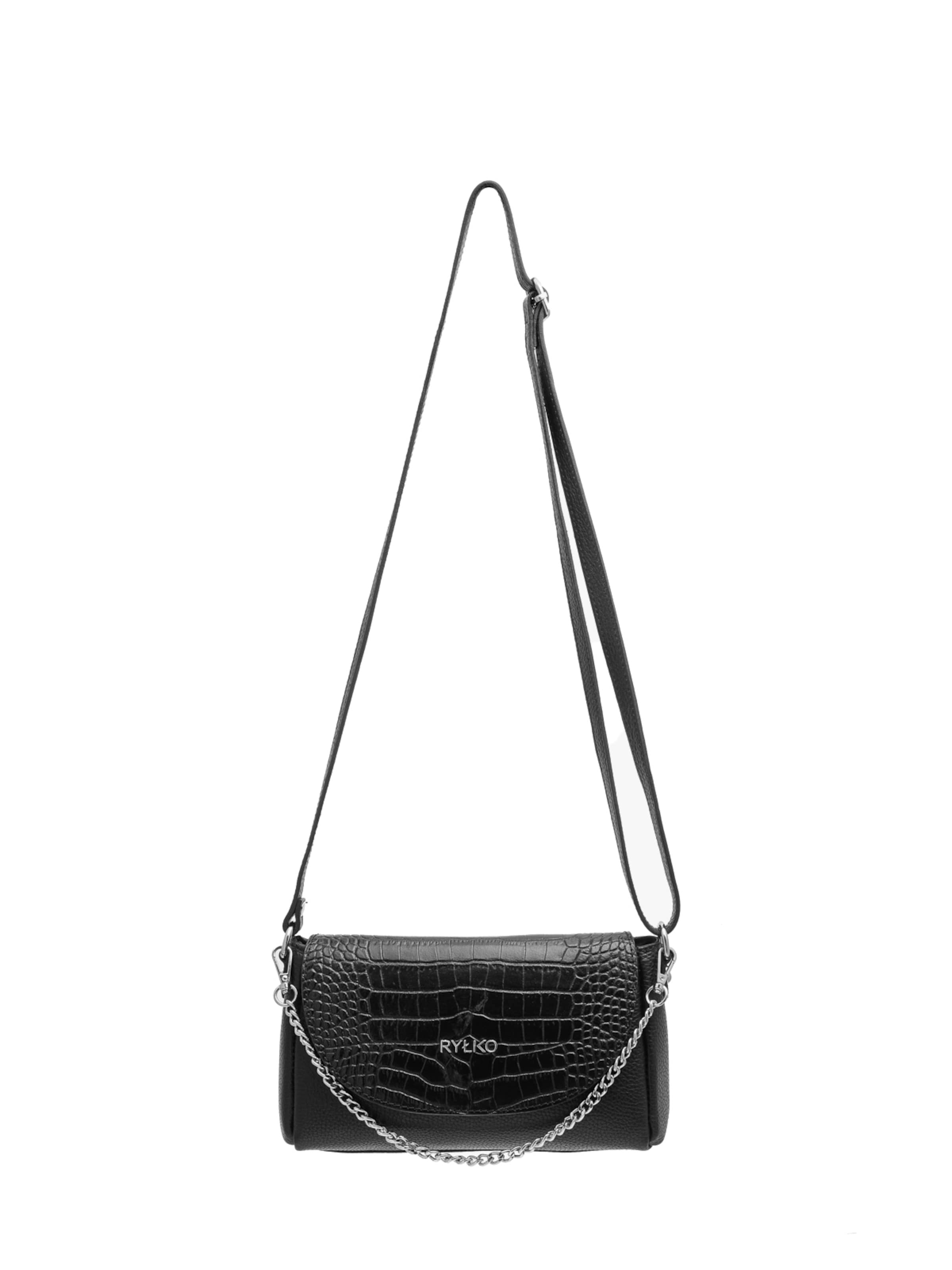 RYŁKO - Mala de ombro em preto: frente