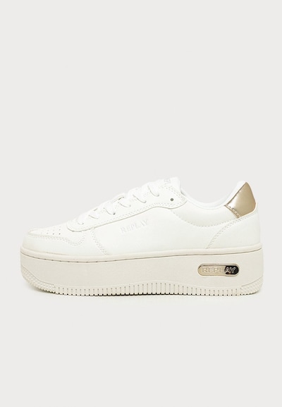 REPLAY Baskets basses en 37 en blanc, Vue avec produit
