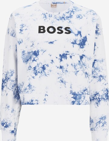 BOSS Sweatshirt 'Ebatika' in White: front