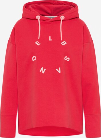 Elbsand Sweatshirt 'Daris' in Rood: voorkant