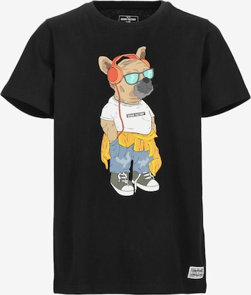 Denim Factory - Camiseta 'San Diego' en negro: frente